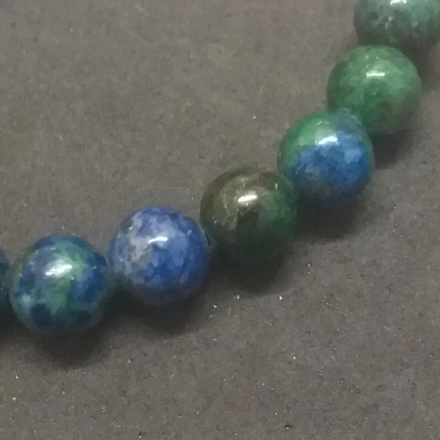 Perle d'azurite malachite 