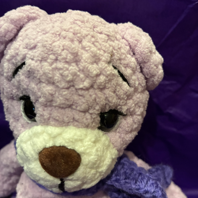 Lilac &amp; purple bear 