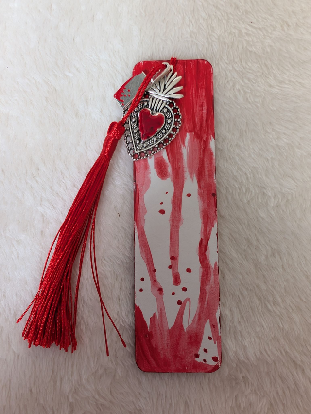 Blood Spatter Bookmark - Design 4