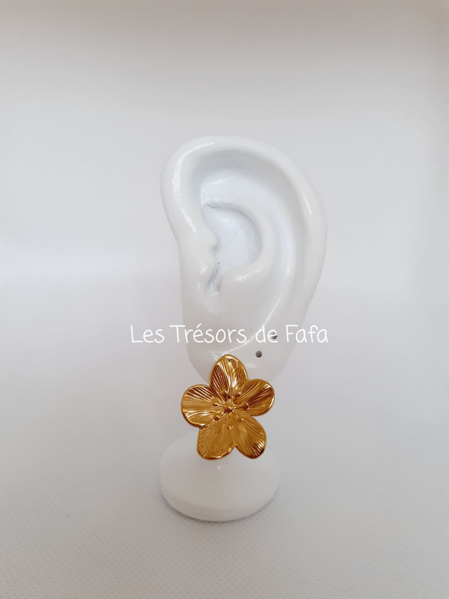 Boucles d'oreilles fleur