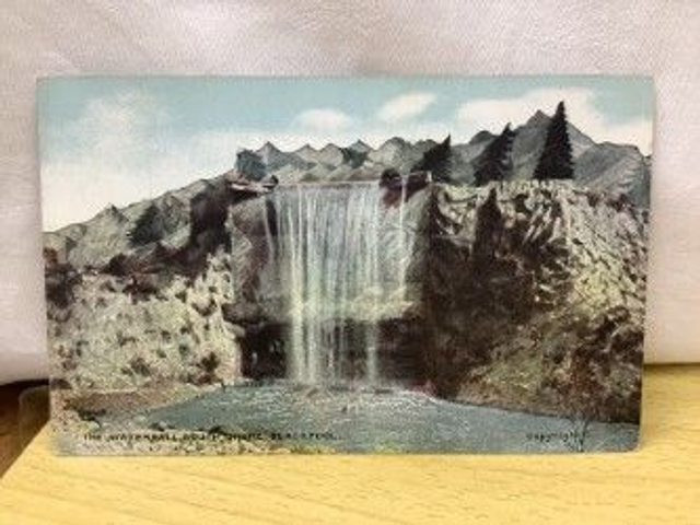 The Waterfall, South Shore Blackpool, Lancashire, (Pleasure Beach) Vintage postcard . Our Ref  No. R476 £2.00