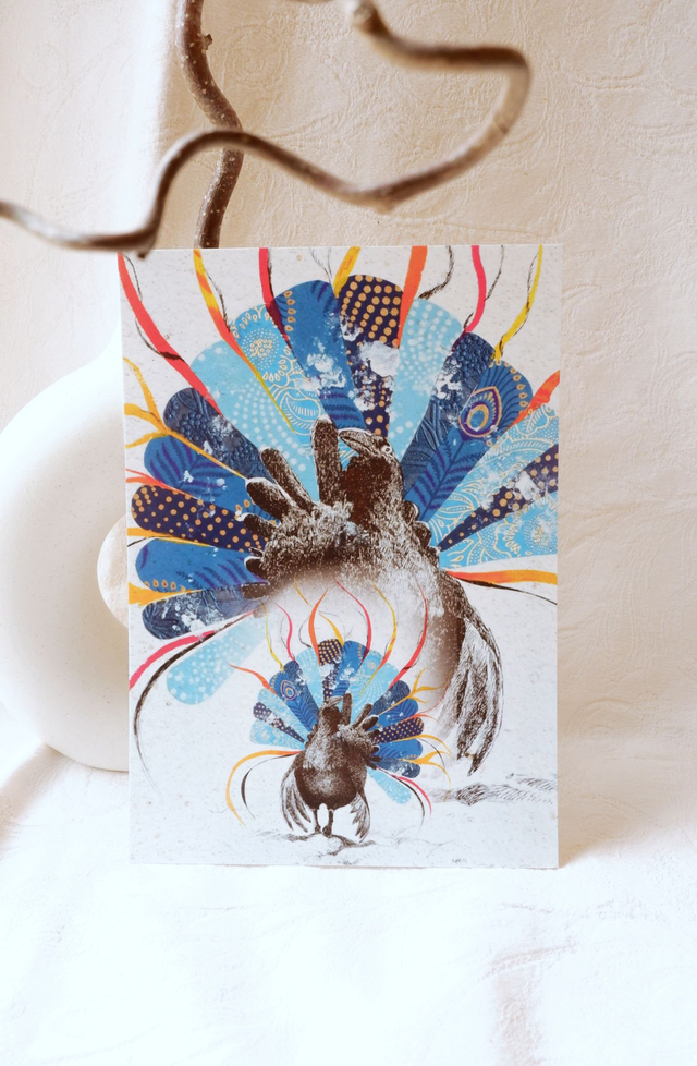 Impression A5-Illustration Le grand tétras 