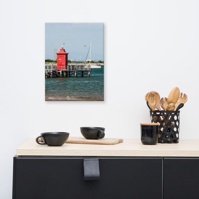 Canvas Lighthouse boat