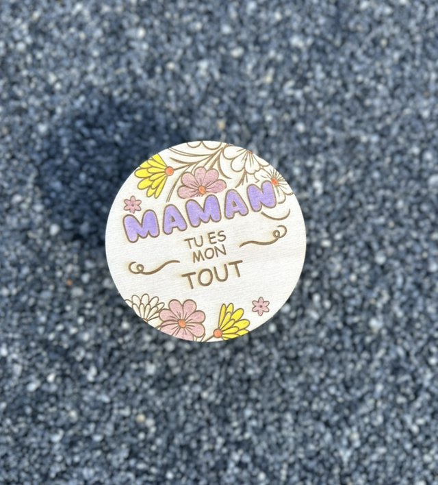 Boîte à bijoux maman ronde 