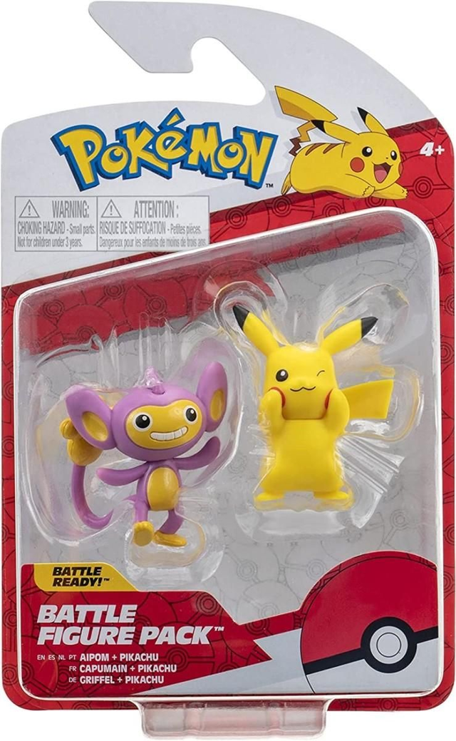 Aipom + Pikachu Battle Figures 