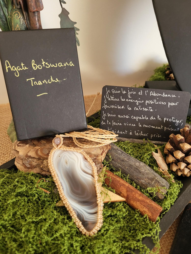 Pierre de l'âme : Agate Botswana 2