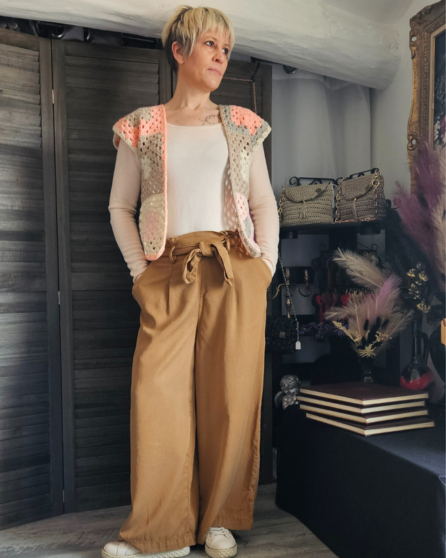 Gilet Granny Pastel