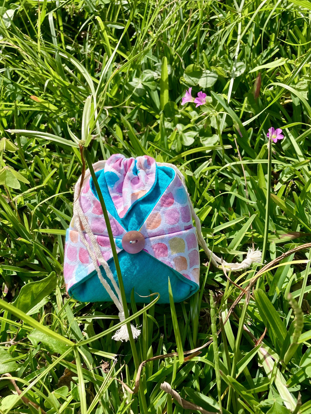 Pochette Origami - Mini - Duo de Coton Pastel