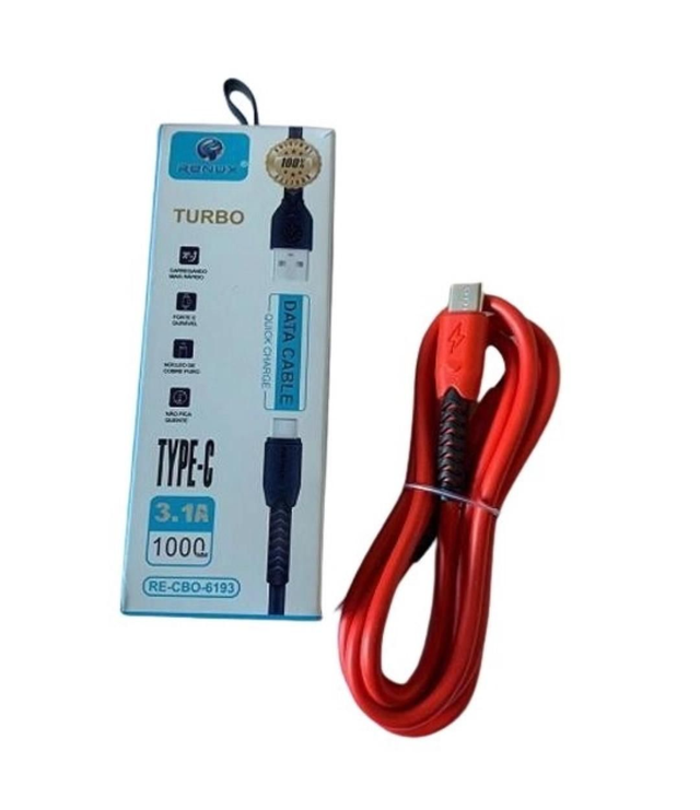 Cabo Usb Type-C 1,2M Turbo - Renux

