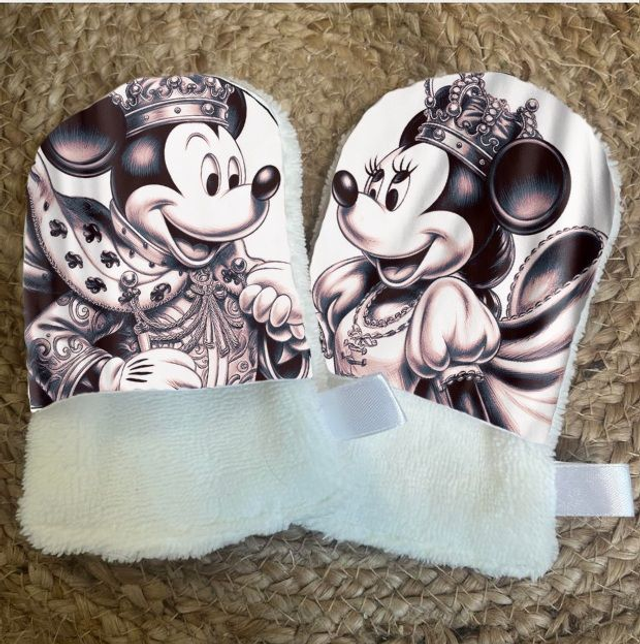 Gant de toilette Minnie et Mickey 