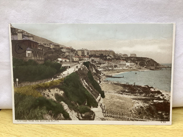 Ventnor, Isle of Wight, From The Western Cliffs, W.J.Nigh Ventnor Vintage Postcard. Our Ref No. R866 £2.50