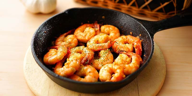 Crevettes gingembre/ciboulette 