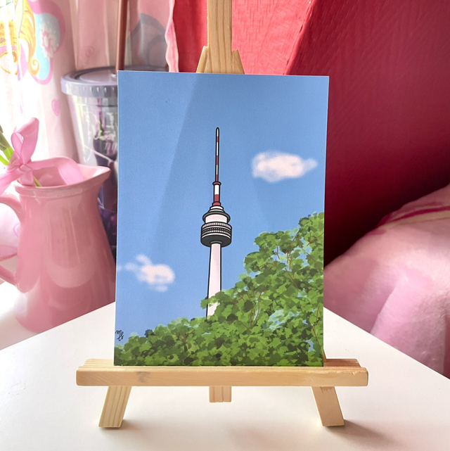 Illustration Corée Namsan Tower 
