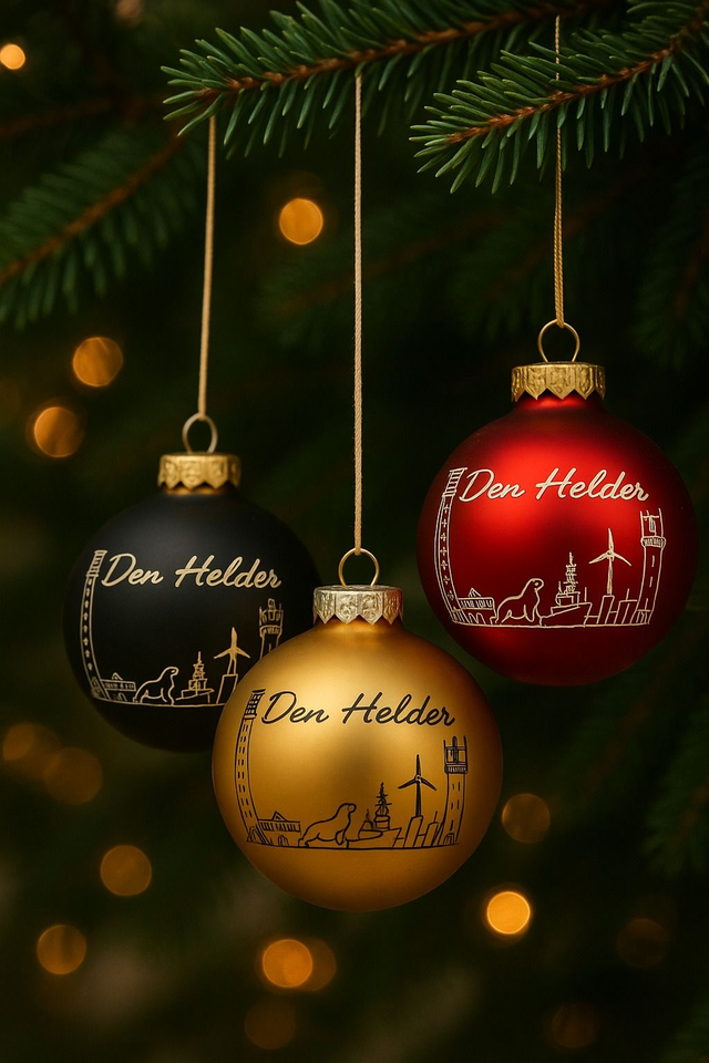 Kerstbal Glas Den Helder