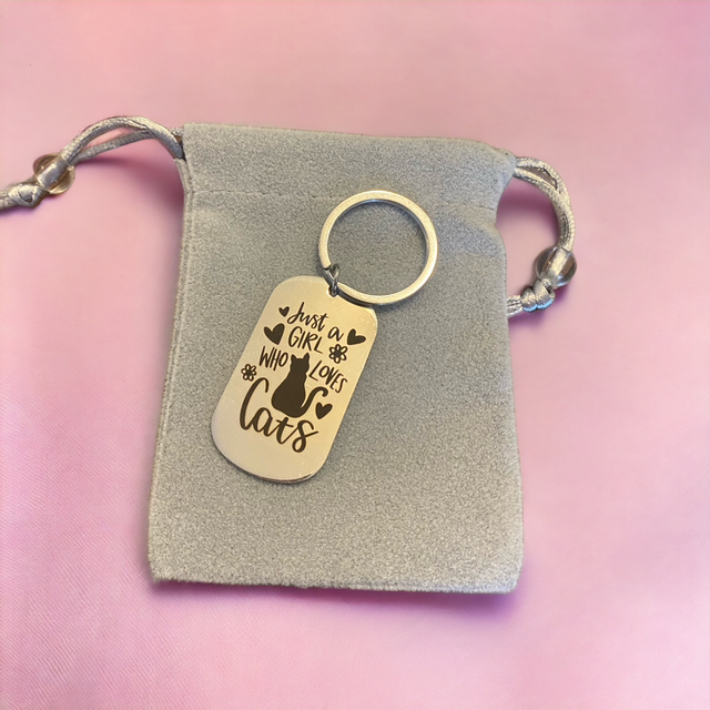 Just a girl keyring