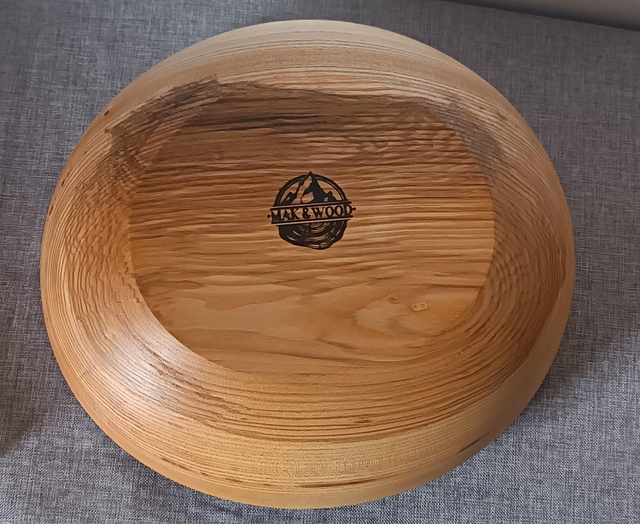 Saladier à écorce en frêne