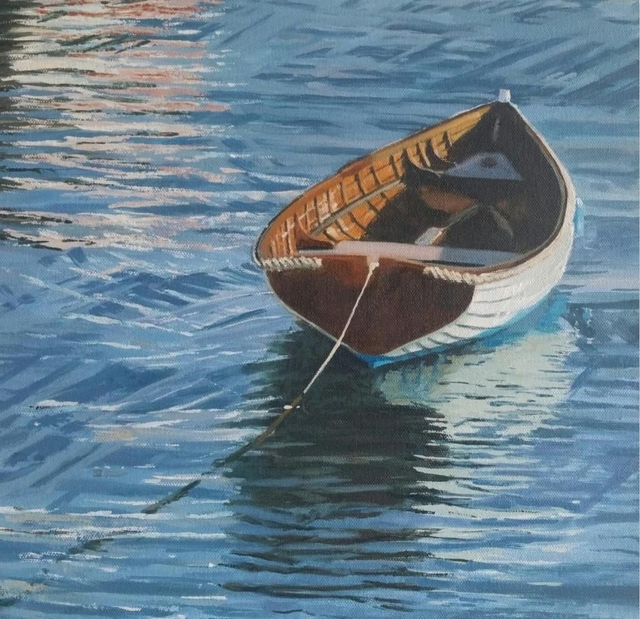 Print mini 'Bathed in Blue'