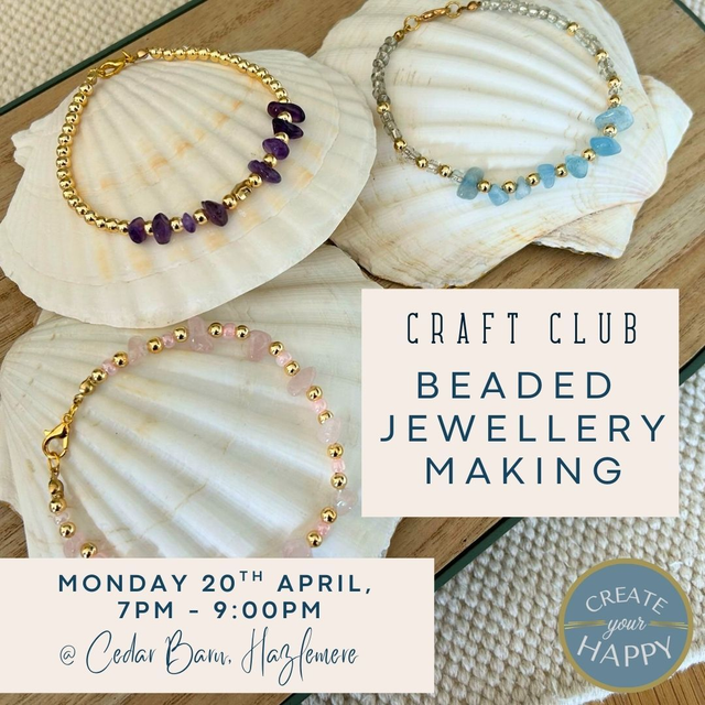 Beaded Jewellery Making Creative Session 