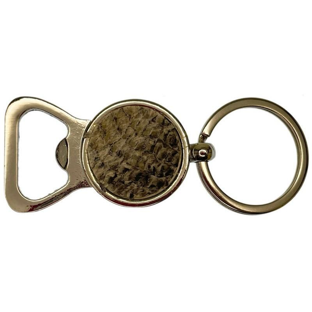 Flaschenöffner mit Zander-Leder