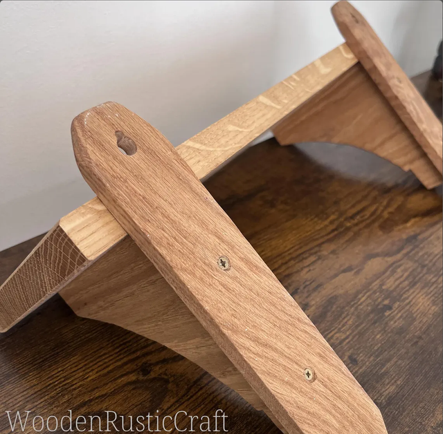 Handmade Solid Oak Wall Shelf