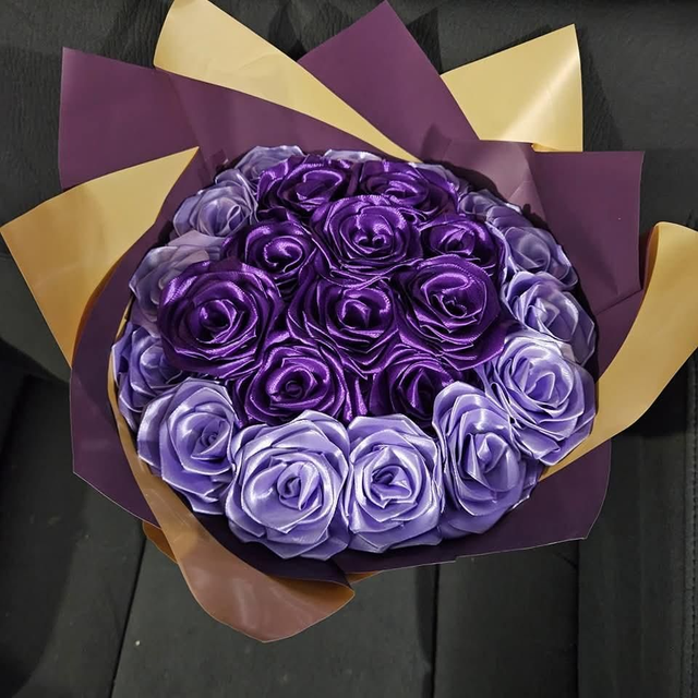 Purple Rose Bouquet
