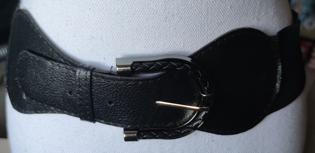 Ceinture noir élastique 85 cm