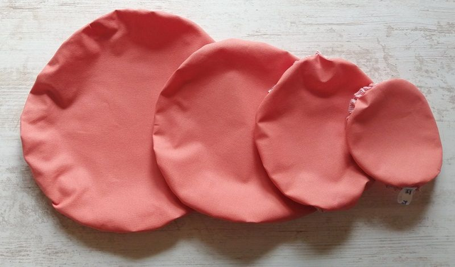 Couvre bol en lin ou coton enduit réutilisable