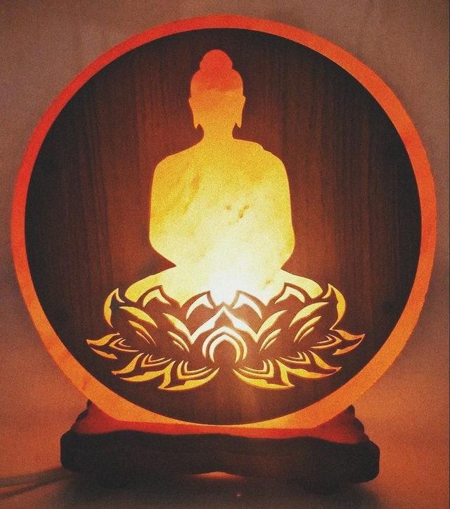 Lampe de sel Bouddha 