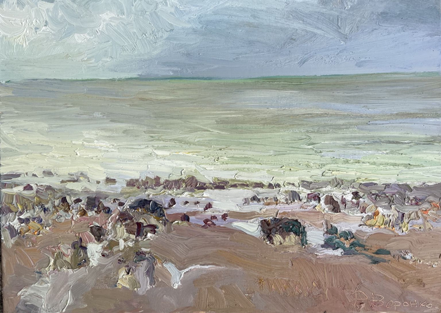 Das Meer kommt leise – Öl auf Leinwand, 50 × 70 cm, 2026 | The Sea Returns Quietly