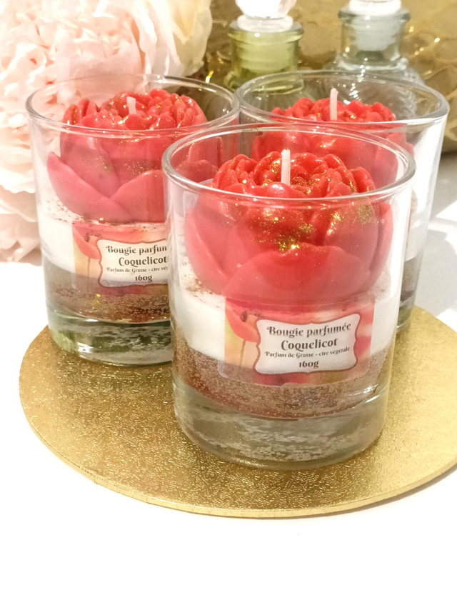 Bougie Coquelicot