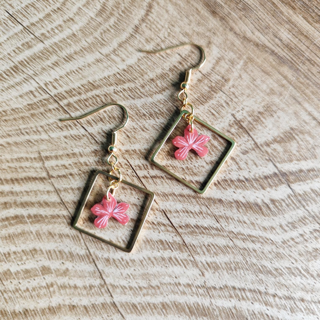 Boucles d&#039;oreilles Cléor sienne