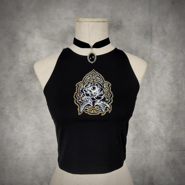 T-Shirt Cropped &quot;CycloPivoine&quot;