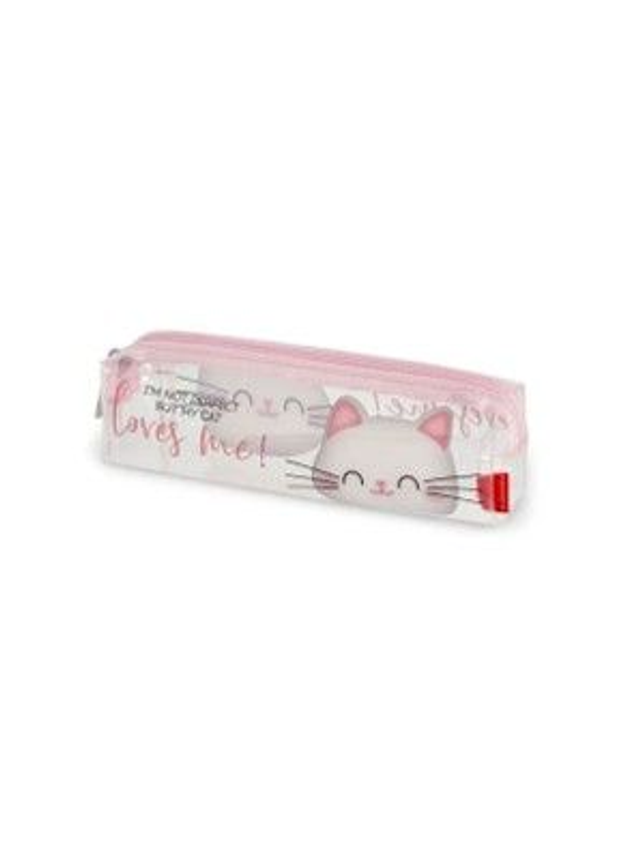 Legami Transparentes Federmäppchen - Pencil Case - Kitty