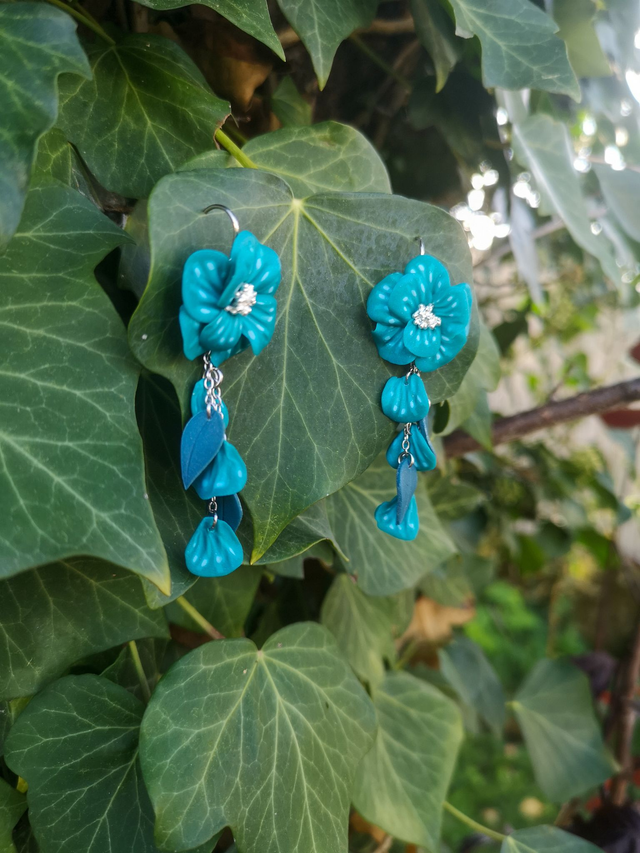 Collection Florale Embruns Océans - Boucles d&#039;oreilles Laura