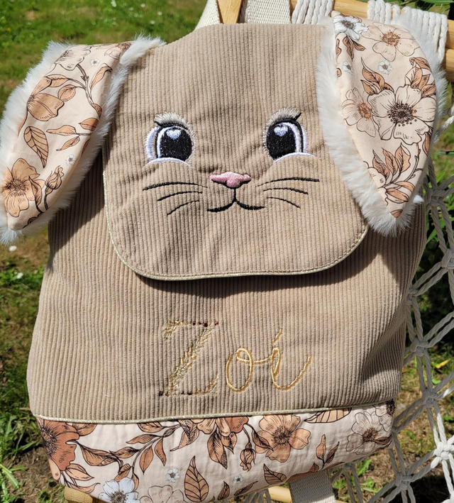 Sac lapin  🐰 fleurs anciennes 