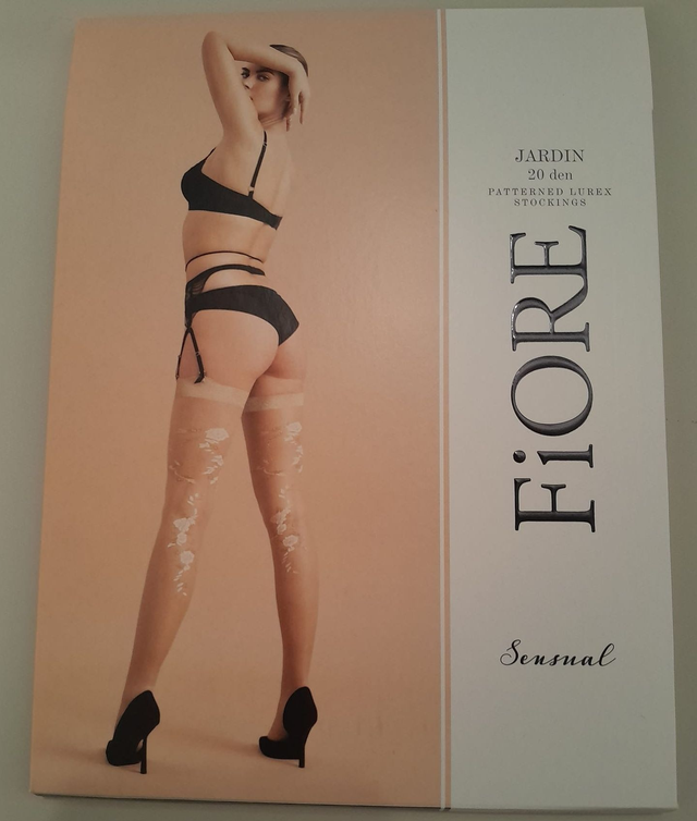 Bas nude/lurex "Jardin"