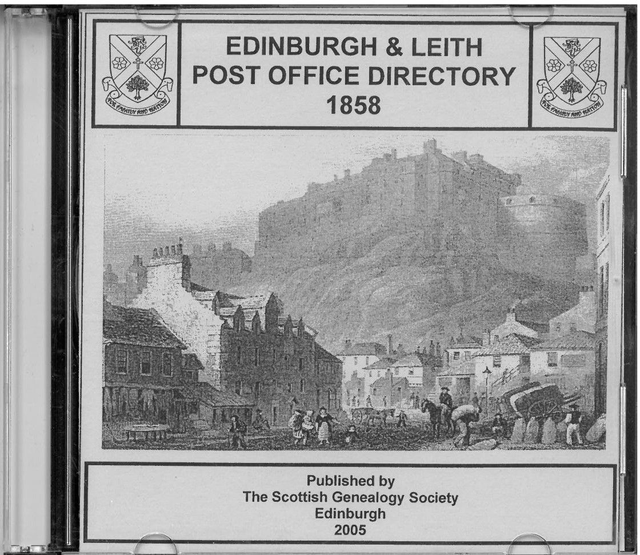 Edinburgh &amp; Leith Post Office Directory 1858
