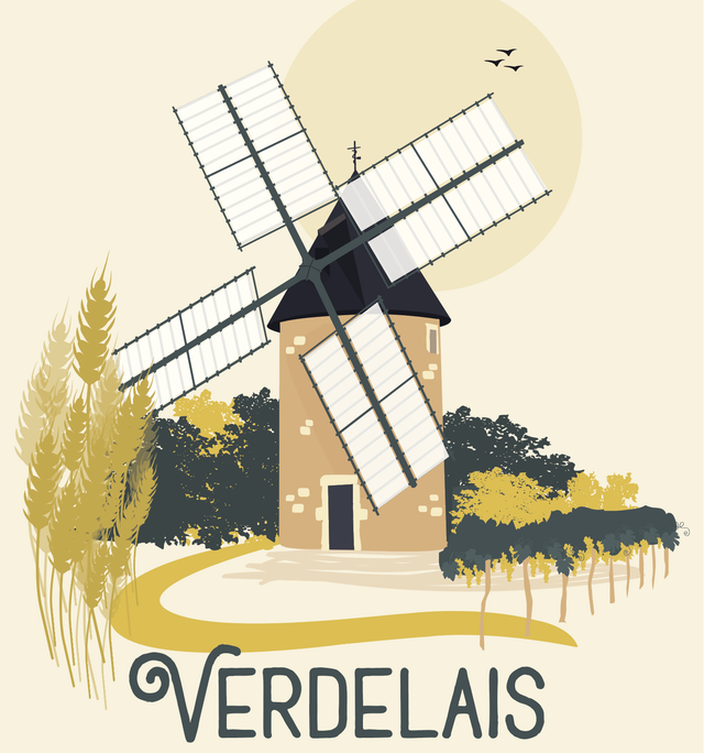 ♡14  Verdelais  “Le Moulin de Cussol”  