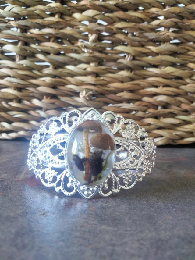 Bracelet manchette réglable thème forêt 