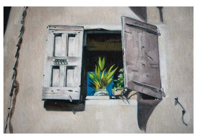 Postcard - French Shutters 2 (Detail)