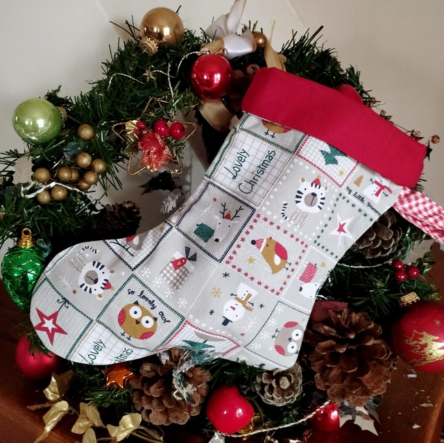 Botte de Noël - Jolie chouette Petit modèle