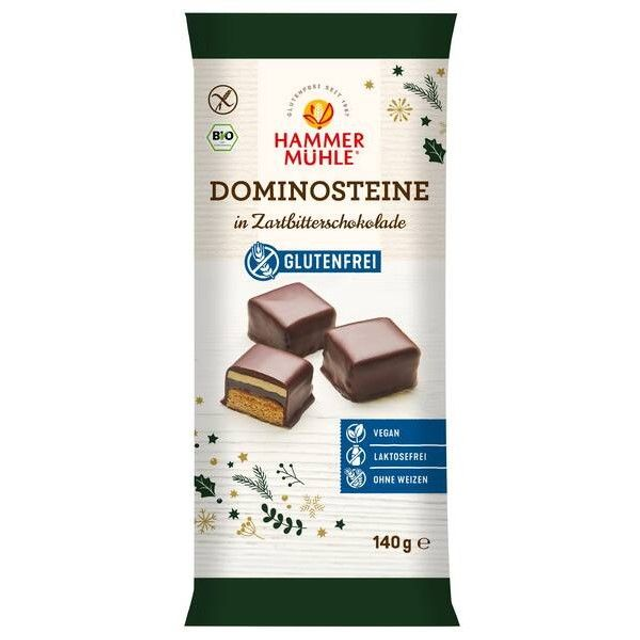 Hammermühle Dominosteine glutenfrei 140g Packung