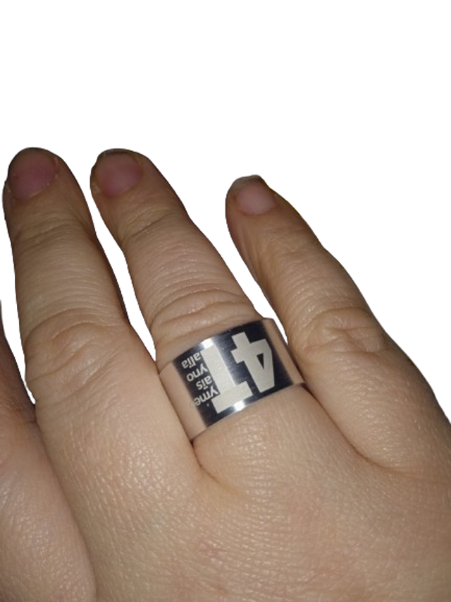 bague  chevalière a graver large