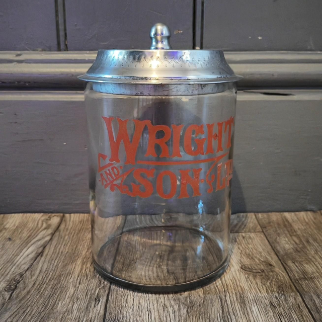 WRIGHT & SONS LTD Advertising Jar