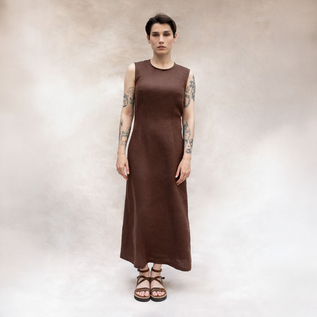 Dahlia - robe longue en lin