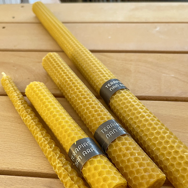 Velas alargadas de panal