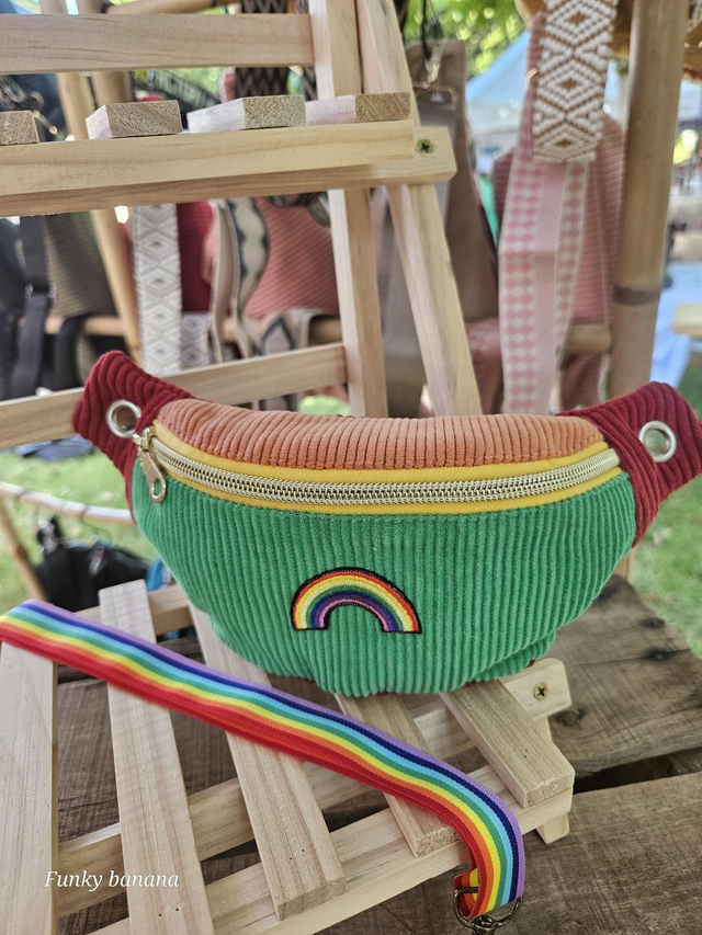 Banane mini velours multicolore - Taille XXS