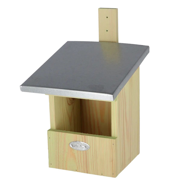 Nichoir Rouge-Gorge – Toit en Zinc &amp; Bois Naturel