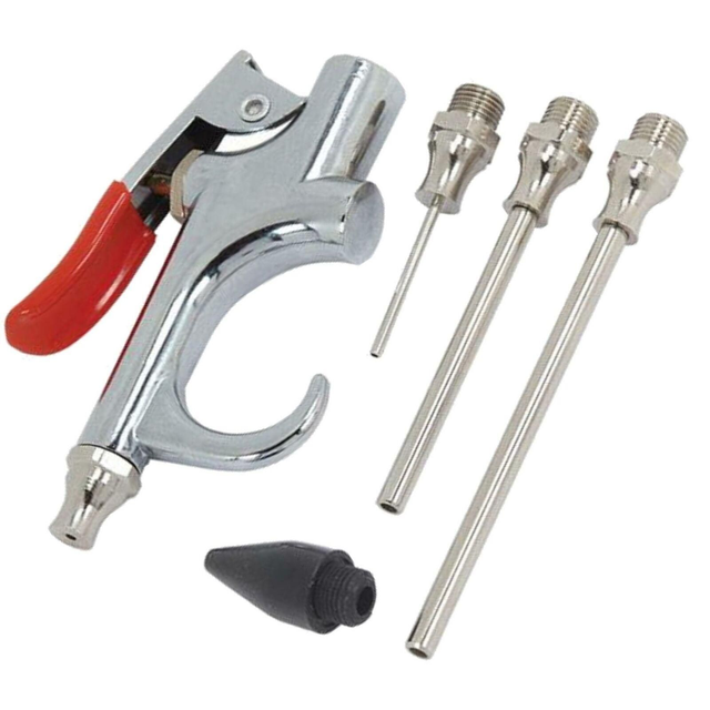 6 PC AIR DUSTER GUN COMPRESSED AIR COMPRESSOR AIR BLOW GUN AIR NOZZLE BLOWER