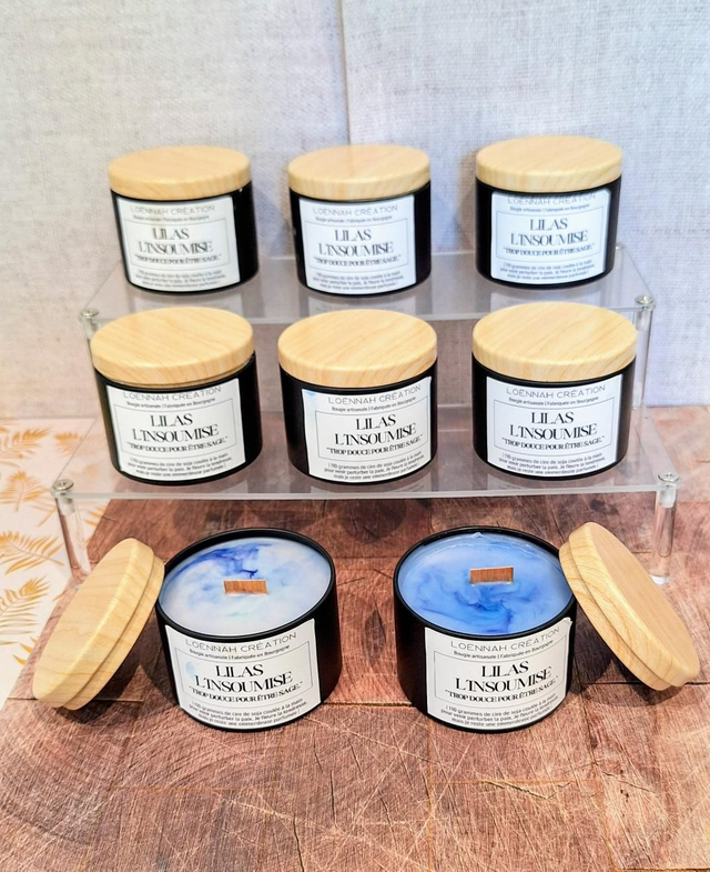 Bougie " Lilas L'insoumise "